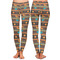 African Lions & Elephants Ladies Leggings - Front and Back