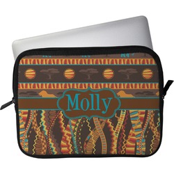 African Lions & Elephants Laptop Sleeve / Case - 13" (Personalized)