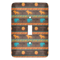 African Lions & Elephants Light Switch Cover