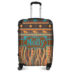 African Lions & Elephants Suitcase - 24" Medium - Checked (Personalized)
