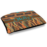 African Lions & Elephants Outdoor Dog Bed - Large (Personalized)