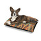 African Lions & Elephants Outdoor Dog Beds - Medium - IN CONTEXT