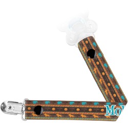 African Lions & Elephants Pacifier Clip (Personalized)