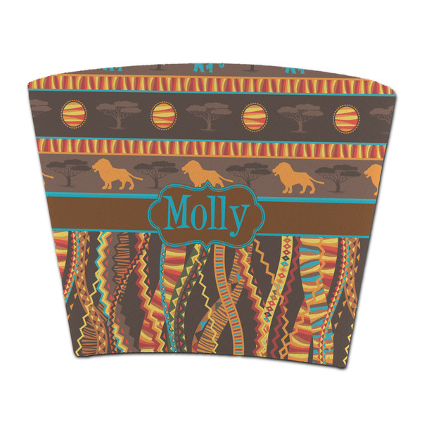 Custom African Lions & Elephants Party Cup Sleeve - without bottom (Personalized)