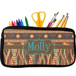 African Lions & Elephants Neoprene Pencil Case (Personalized)