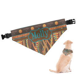 African Lions & Elephants Dog Bandana - XLarge (Personalized)