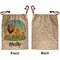 African Lions & Elephants Santa Bag - Approval - Front