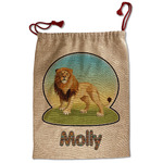 African Lions & Elephants Santa Sack - Front (Personalized)