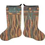 African Lions & Elephants Holiday Stocking - Double-Sided - Neoprene (Personalized)