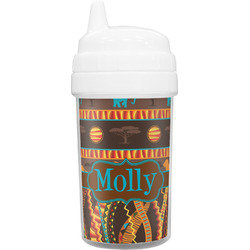 African Lions & Elephants Toddler Sippy Cup (Personalized)