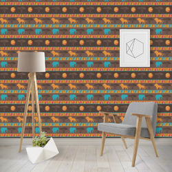 African Lions & Elephants Wallpaper & Surface Covering (Peel & Stick - Repositionable)