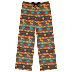 African Lions & Elephants Womens Pajama Pants - M