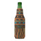 African Lions & Elephants Zipper Bottle Cooler - FRONT (bottle)