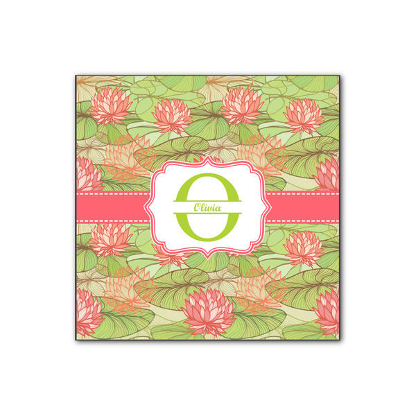 Custom Lily Pads Wood Print - 12x12 (Personalized)