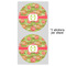 Lily Pads 5" Multipurpose Round Label - Sheet