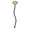 Lily Pads Black Plastic 7" Stir Stick - Oval - Single Stick