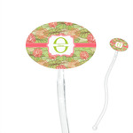 Lily Pads 7" Oval Plastic Stir Sticks - Clear (Personalized)