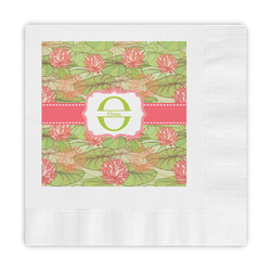 Lily Pads Embossed Decorative Napkins (Personalized)