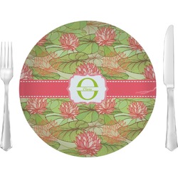 Lily Pads Glass Lunch / Dinner Plate 10" (Personalized)