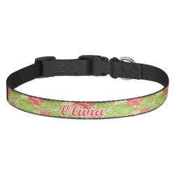 Lily Pads Dog Collar - Medium (Personalized)