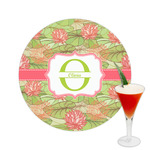 Lily Pads Printed Drink Topper -  2.5" (Personalized)