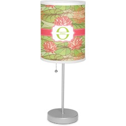 Lily Pads 7" Drum Lamp with Shade Linen (Personalized)