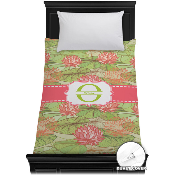 Custom Lily Pads Duvet Cover - Twin XL (Personalized)