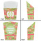 Lily Pads French Fry Favor Box - Front & Back View