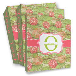 Lily Pads 3 Ring Binder - Full Wrap (Personalized)