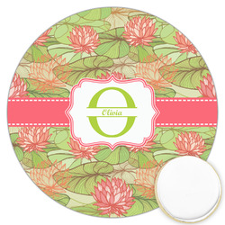 Lily Pads Printed Cookie Topper - 3.25" (Personalized)