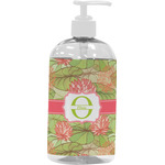 Lily Pads Plastic Soap / Lotion Dispenser (16 oz - Large - White) (Personalized)