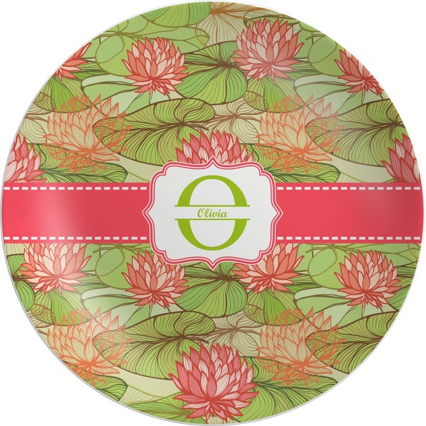 Custom Lily Pads Melamine Plate (Personalized)