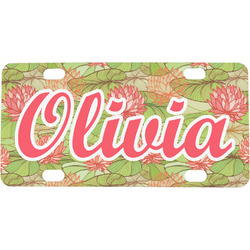 Lily Pads Mini / Bicycle License Plate (4 Holes) (Personalized)