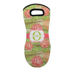 Lily Pads Neoprene Oven Mitt w/ Name and Initial