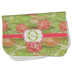 Lily Pads Burp Cloth - Fleece w/ Name and Initial