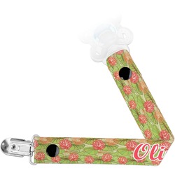 Lily Pads Pacifier Clip (Personalized)