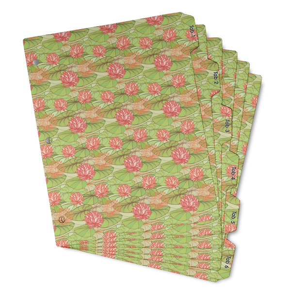 Custom Lily Pads Binder Tab Divider - Set of 6 (Personalized)