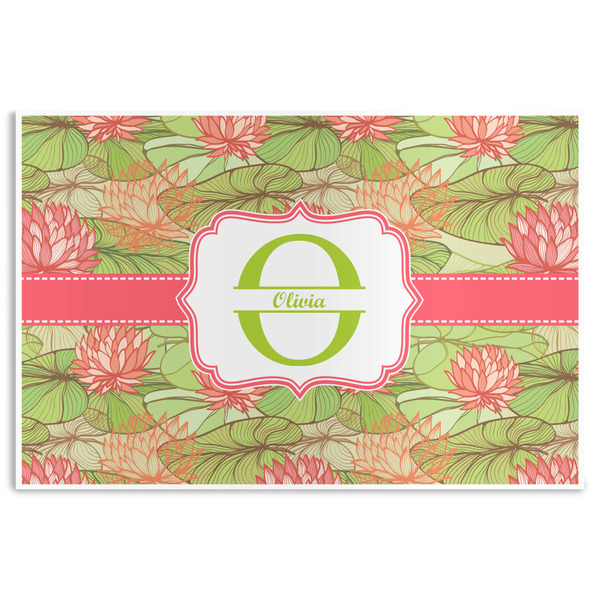 Custom Lily Pads Disposable Paper Placemats (Personalized)