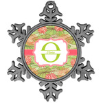 Lily Pads Vintage Snowflake Ornament (Personalized)