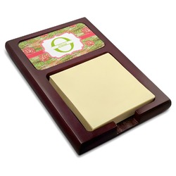 Lily Pads Red Mahogany Sticky Note Holder (Personalized)