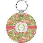 Lily Pads Round Plastic Keychain (Personalized)