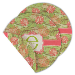 Lily Pads Round Linen Placemat - Double Sided (Personalized)