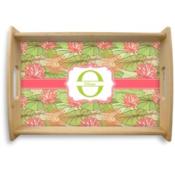 Lily Pads Natural Wooden Tray - Small (Personalized)