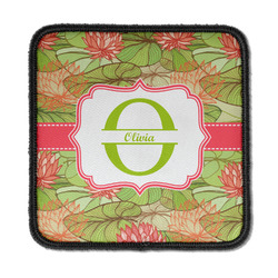 Lily Pads Iron On Square Patch w/ Name and Initial