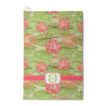 Lily Pads Waffle Weave Golf Towel (Personalized)