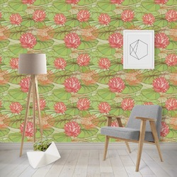 Lily Pads Wallpaper & Surface Covering (Water Activated - Removable)