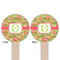 Lily Pads Wooden 6" Food Pick - Round - Double Sided - Front & Back