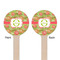 Lily Pads Wooden 7.5" Stir Stick - Round - Double Sided - Front & Back