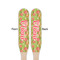 Lily Pads Wooden Food Pick - Paddle - Double Sided - Front & Back