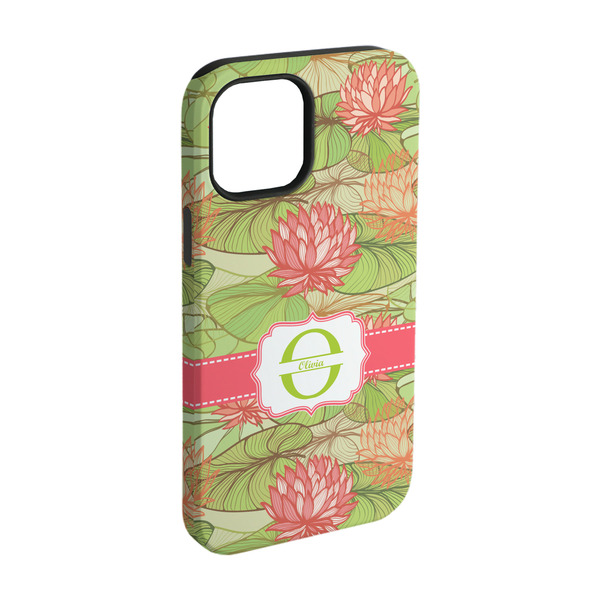 Custom Lily Pads iPhone Case - Rubber Lined - iPhone 15 Pro (Personalized)